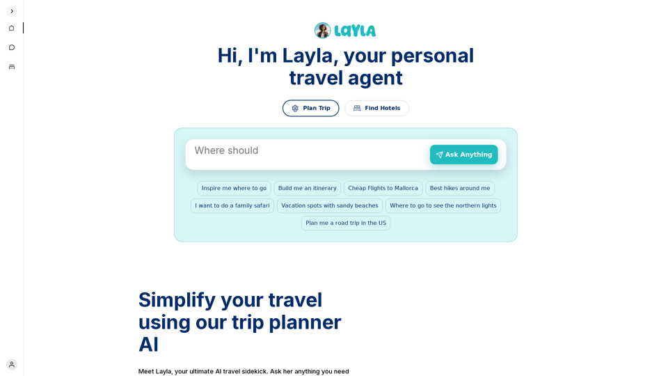 Layla AI: Free Travel Planner 2024 | Trusted By Millions