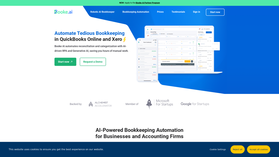 Automate your bookkeeping with an AI-driven single app | Booke AI