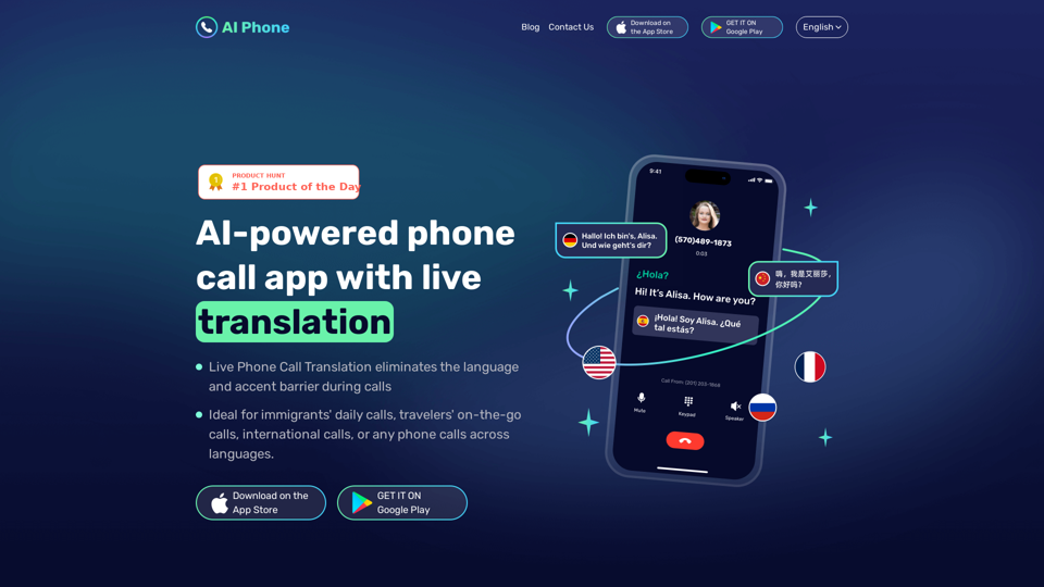 AI Phone: AI-powered Phone Call App with Live Translation