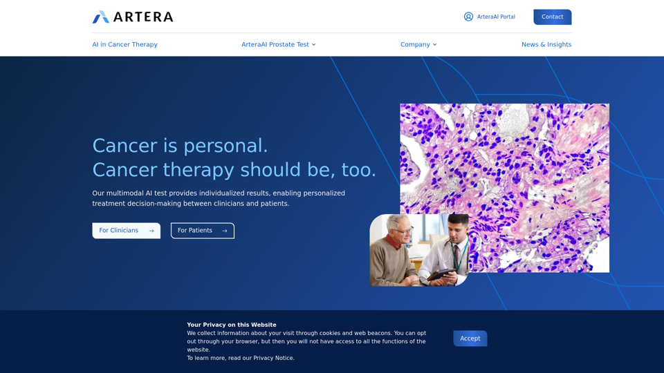 Personalized Precision Medicine & AI Cancer Therapy | ArteraAI