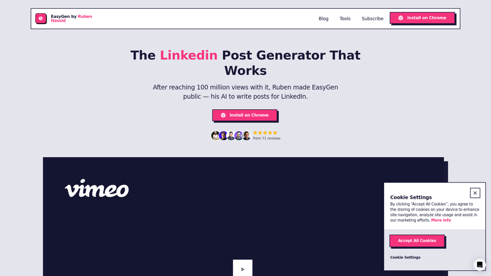 EasyGen | AI to write Linkedin posts