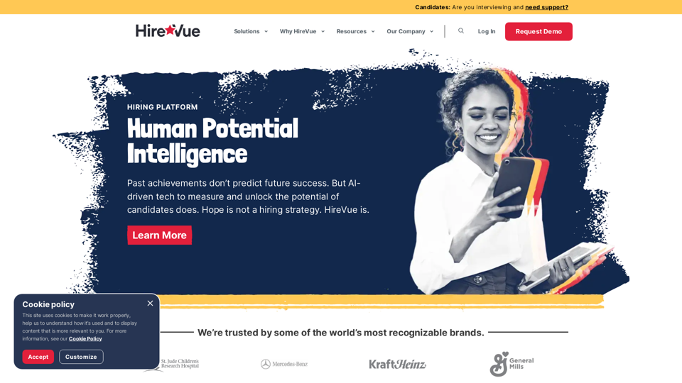 HireVue Hiring Platform: Video Interviews, Assessments, AI, and More