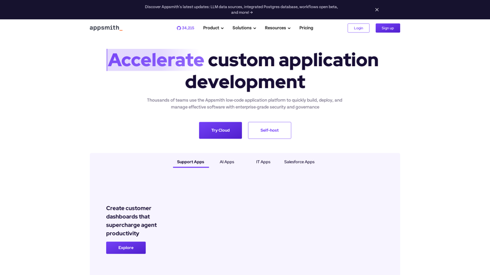 Appsmith | Open-Source Low-Code Application Platform