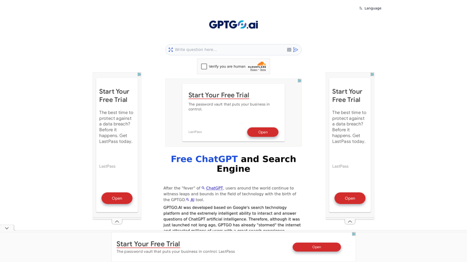 GPTGO - ChatGPT Free combined Search Engine