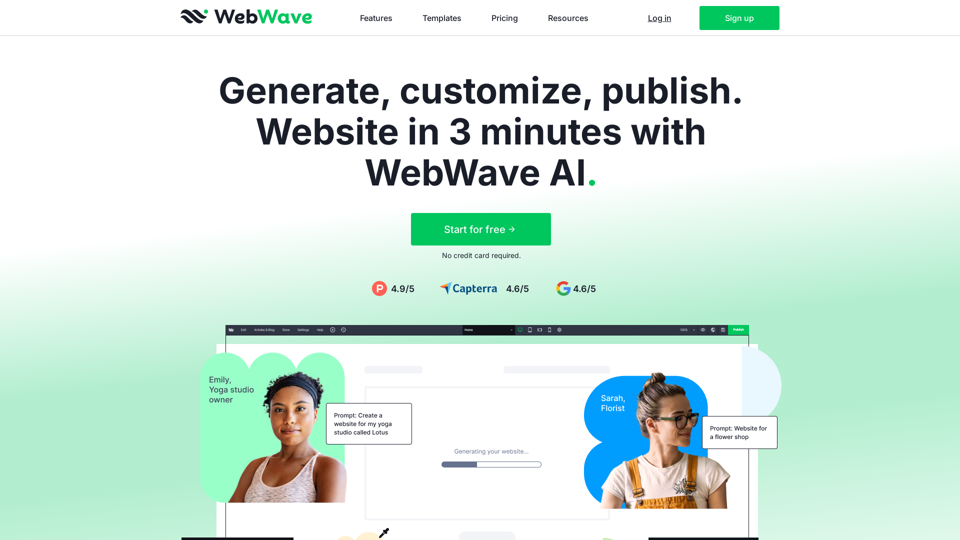 WebWave Website Builder - Create a website in 3 minutes