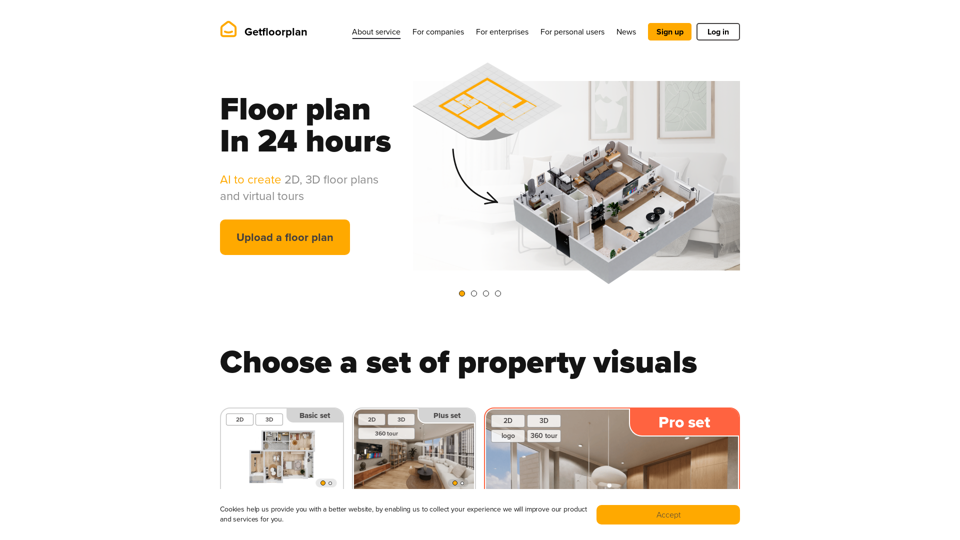 Creating 2d and 3d floor plans with AI