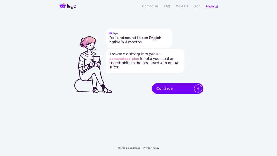 Leya AI · Your personal AI English tutor