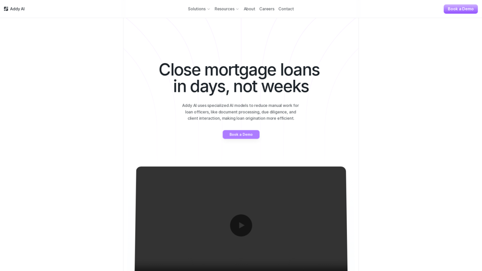Addy AI - AI for Mortgage Lenders