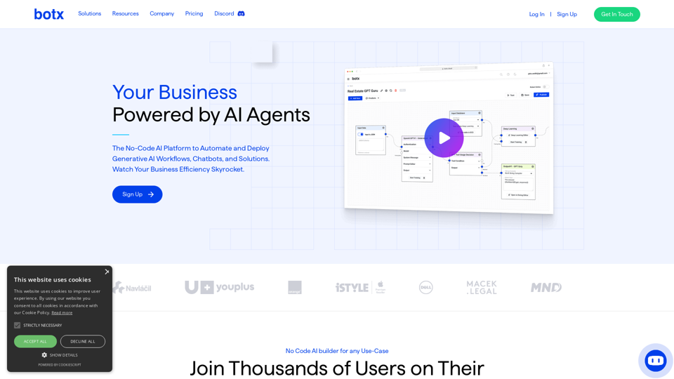 Build AI Workflows with ChatGPT & More No-code | botx