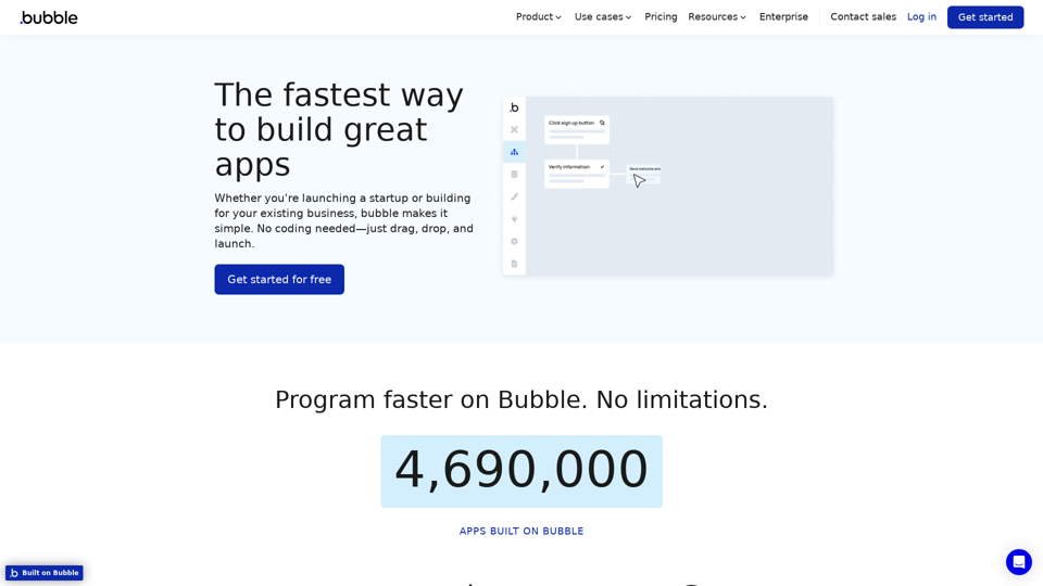 Bubble: The full-stack no-code app builder