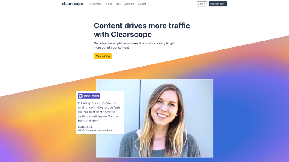 Clearscope: The #1 Content-First SEO Platform