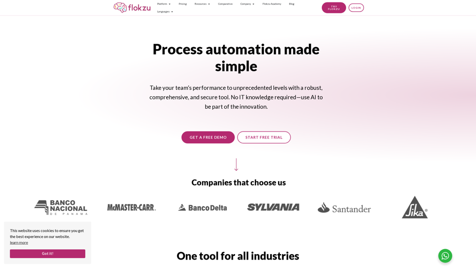 Cloud business process automation - Flokzu