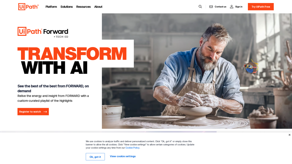 AI at work-The Business Automation Platform™-Leader in RPA, AI & Automation | UiPath