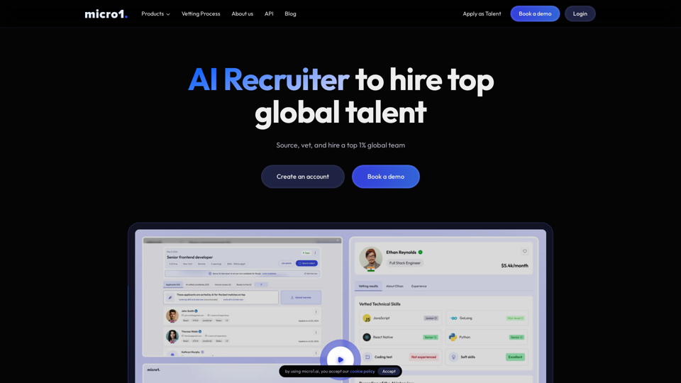 AI Recruiter to hire top global talent | micro1