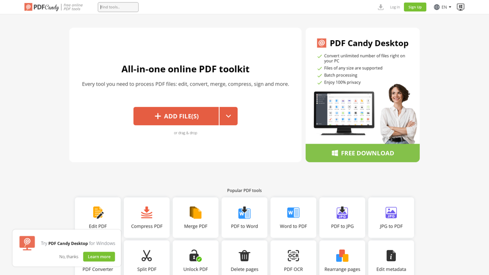 80+ Free PDF Tools Online – PDF Candy