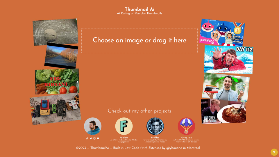 ThumbnailAi — Ai that Rates YouTube Thumbnails to Maximize Clicks!