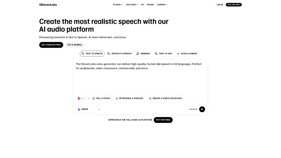 ElevenLabs: Free Text to Speech & AI Voice Generator | ElevenLabs