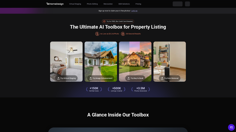 AI HomeDesign: AI Toolbox for Property Listing