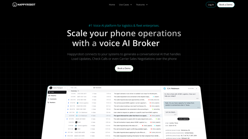 Happyrobot.ai - Automate your phone calls with AI