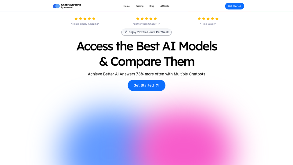 ChatPlayground AI | Access the Best AI Models and Compare Them