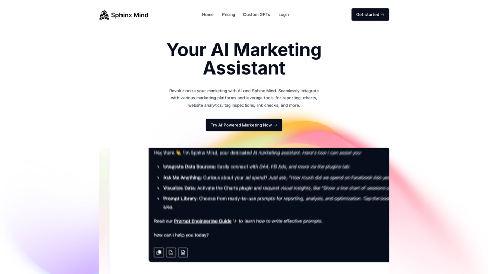 Sphinx Mind - Your AI Marketing Assistant