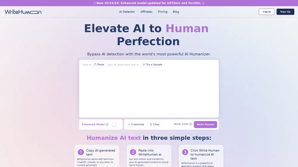 WriteHuman: Undetectable AI and AI Humanizer