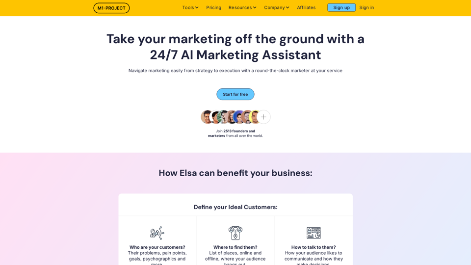 AI Marketing Assistant: Boost Your Business with M1-Project