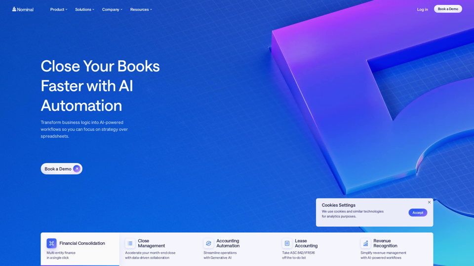 Nominal | The AI Automation Platform for Finance