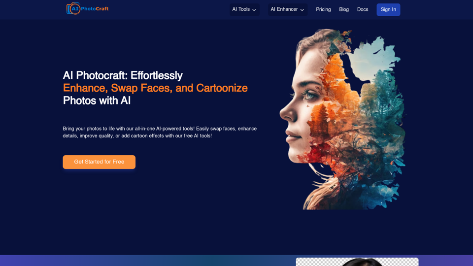 AI Photocraft: Effortlessly Enhance, Swap Faces, and Cartoonize Photos