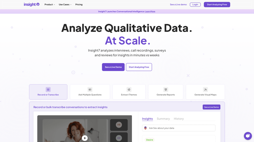 Insight7 - AI Tool For Interview Analysis & Market Research