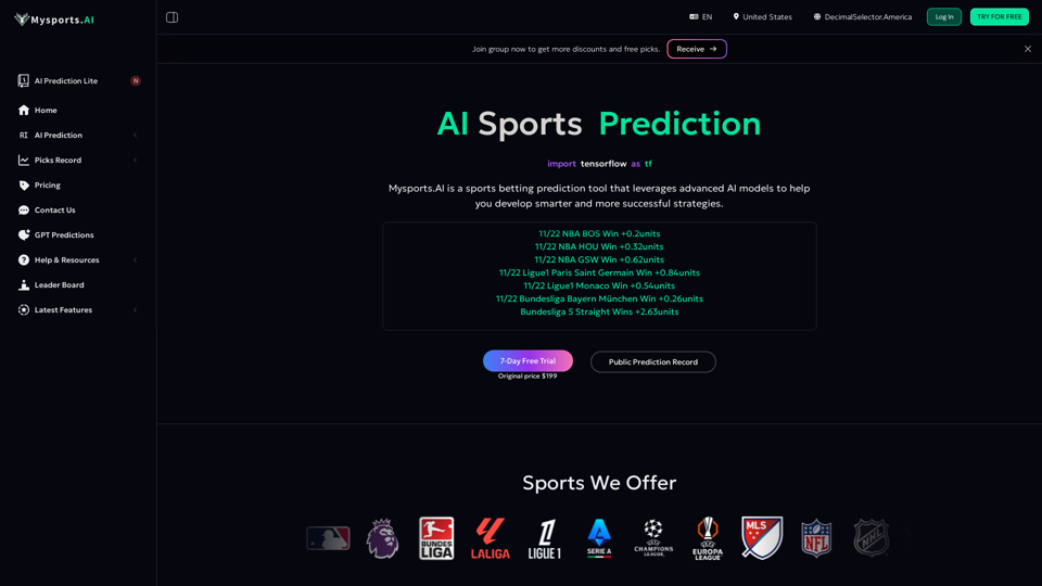 Mysports AI - Free AI Sports Predictions | Most Accurate Picks