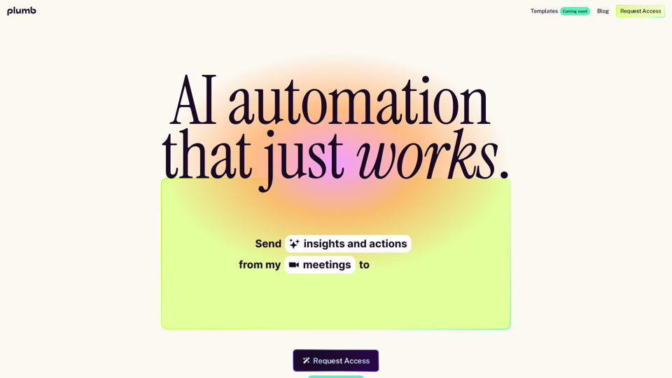 Plumb – AI Workflows