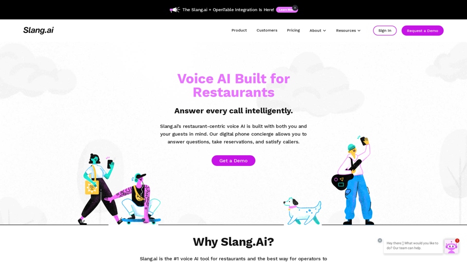 Slang.ai | Answer your calls 24/7