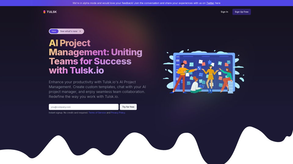 Tulsk - AI Project Management & Collaboration Platform