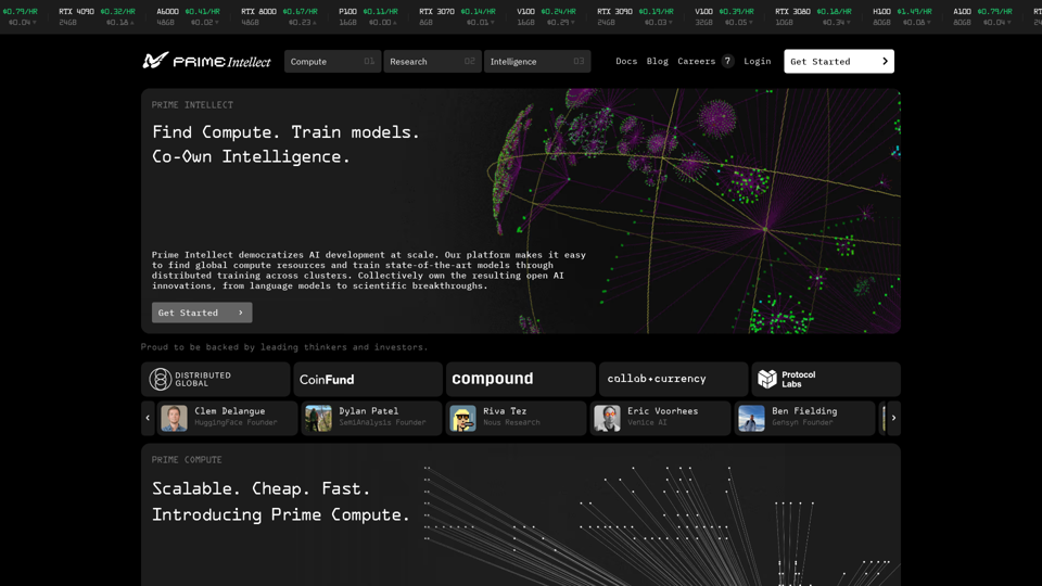 Prime Intellect - Commoditizing Compute & Intelligence
